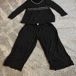 Tart Black and White Polka Dot Kids Pajama Set